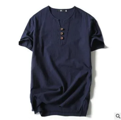 Oriental Flaxen Summer Short Sleeve T-Shirt Trendy T-Shirt