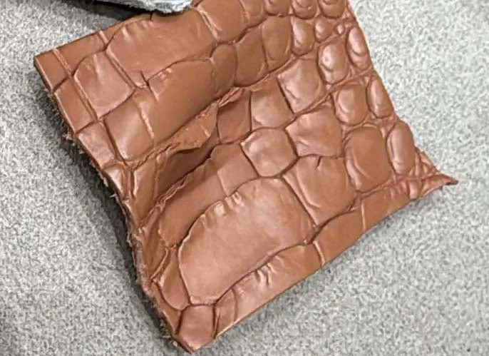 Preorder Nubuck Crocodile Skin  Leather Blazer  Brown & Grey