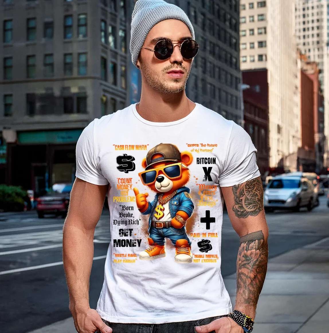 Rhinestones T Shirt Teddy Blue Jacket Exclusive Grooveman