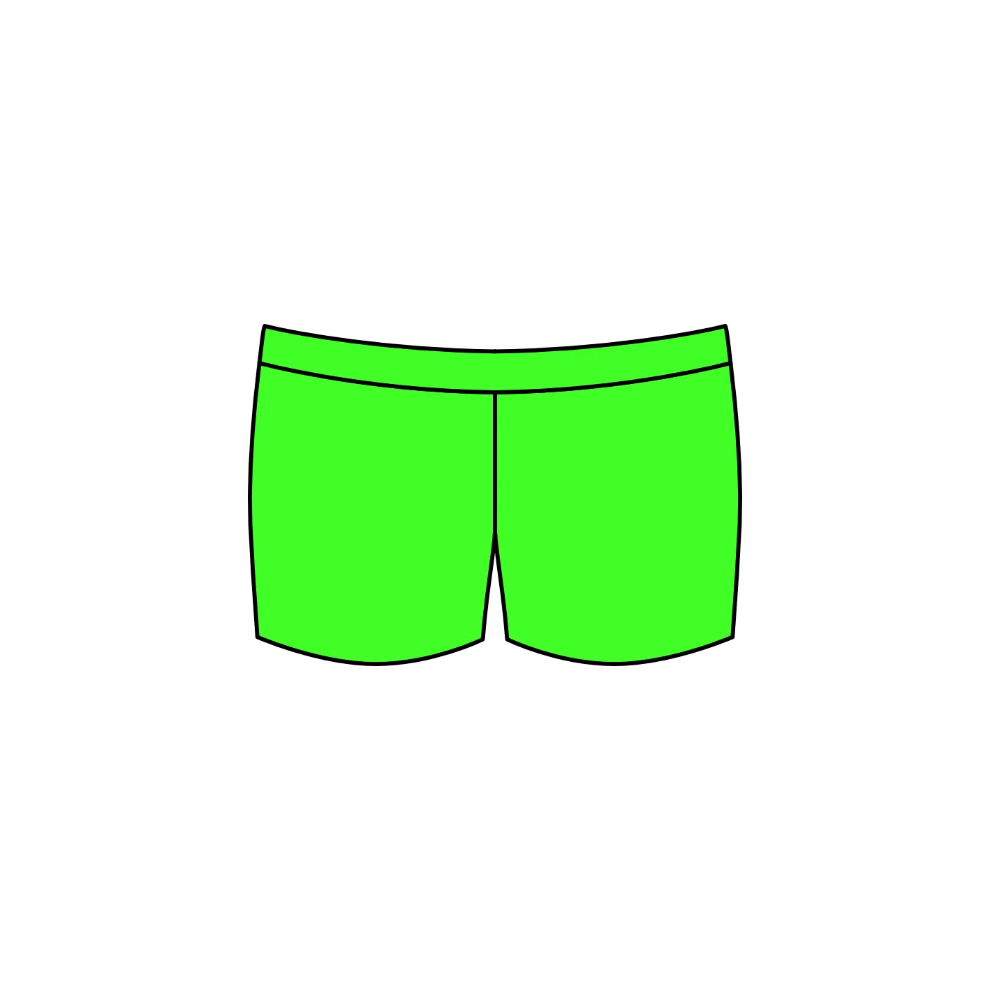 SALE - JODIE - NYLON LYCRA HIPSTER HOTPANTS / SHORTS