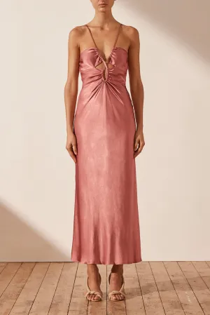 Shona Joy Angelica Lace Front Midi Dress