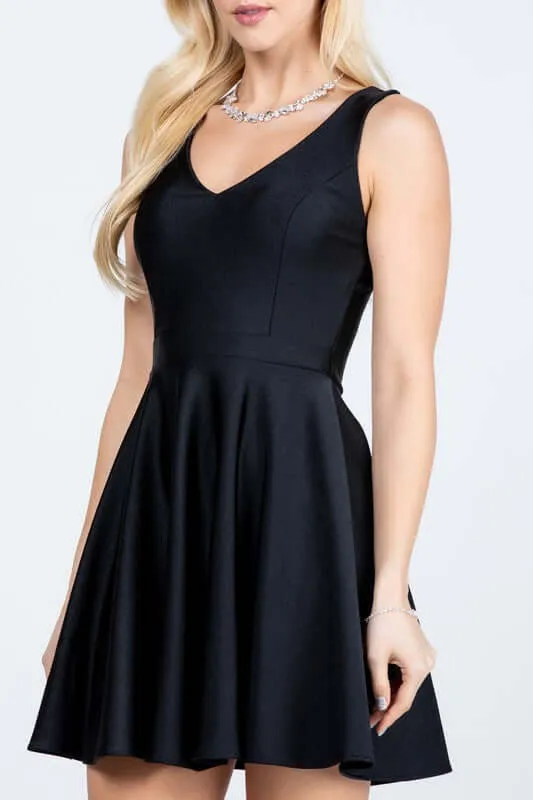 Sleeveless Dalia Fit and Flared Mini Dress