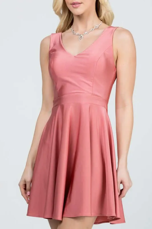Sleeveless Dalia Fit and Flared Mini Dress