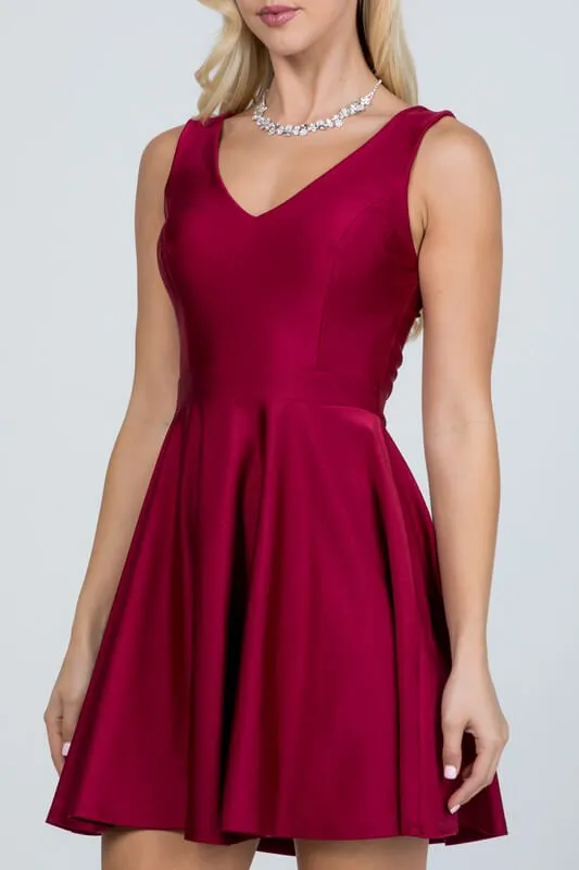 Sleeveless Dalia Fit and Flared Mini Dress
