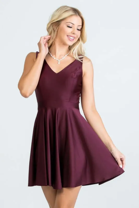 Sleeveless Dalia Fit and Flared Mini Dress