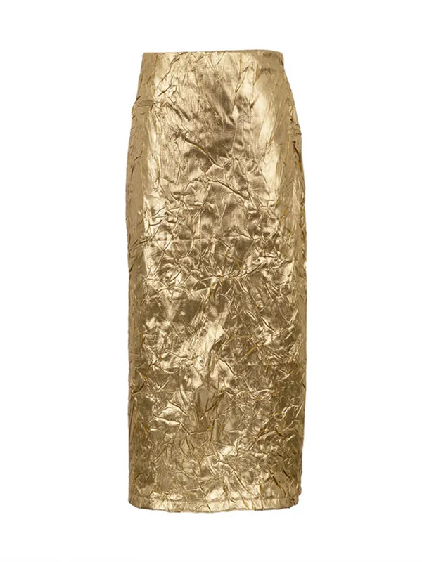 Solid Color A-line Skirts Bottoms