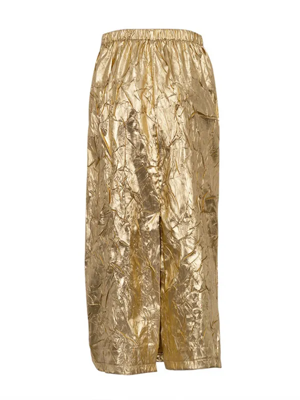 Solid Color A-line Skirts Bottoms