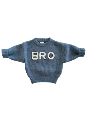 SpearmintLOVE infant boy "bro" sweater