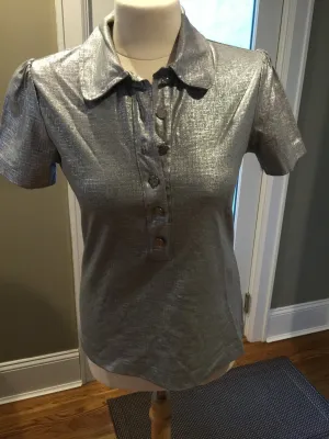 Tory Burch Grey Polo Shirt