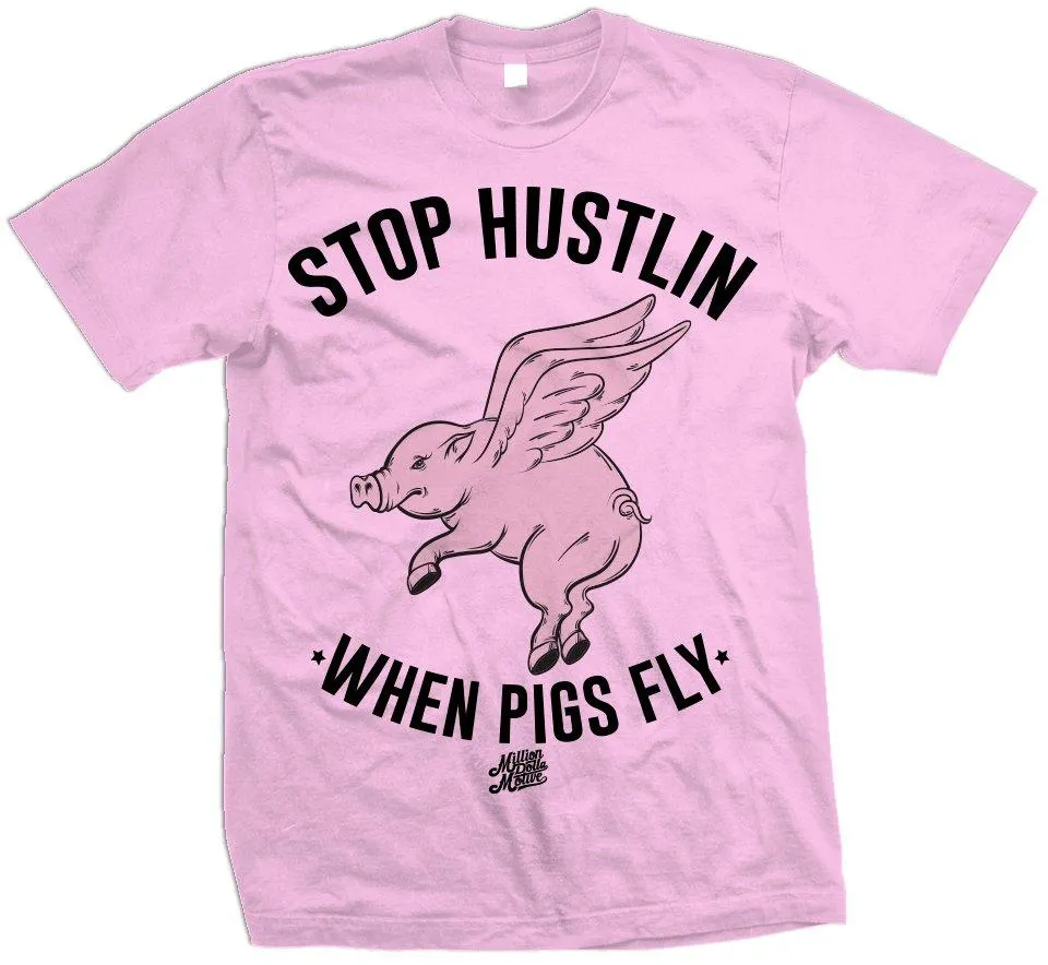 When Pigs Fly - Pink T-Shirt