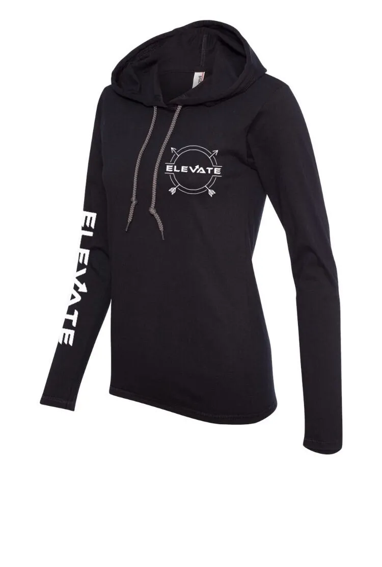 Womens Lightweight Long Sleeve - Black/ Dark Grey