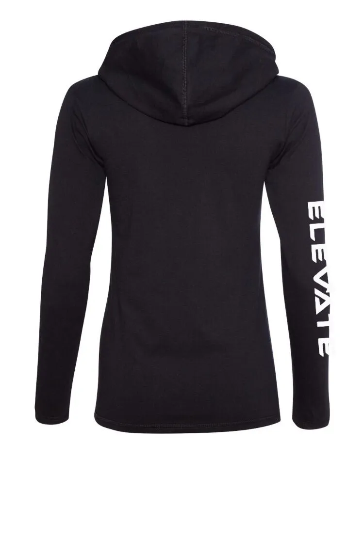 Womens Lightweight Long Sleeve - Black/ Dark Grey