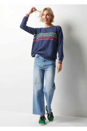 Zaket & Plover  Lovestruck Sweater  Denim